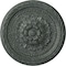 Ekena Millwork Palmetto Ceiling Medallion, Hand-Painted Athenian Green Crackle, 11 1/2"OD x 1"P CM11PAAGC - alternate 1